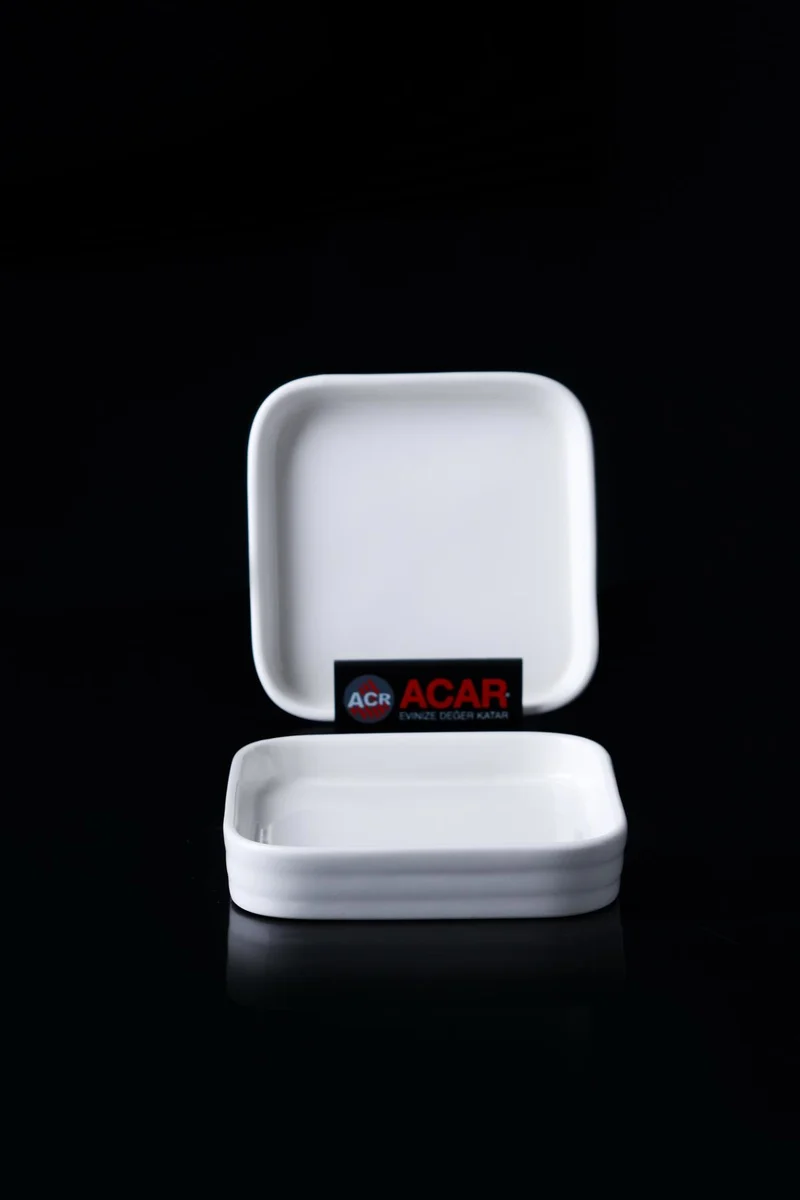 ACR Bianco Perla Vierkant Serveer Bord / Thee Onderlegger 6 Delig