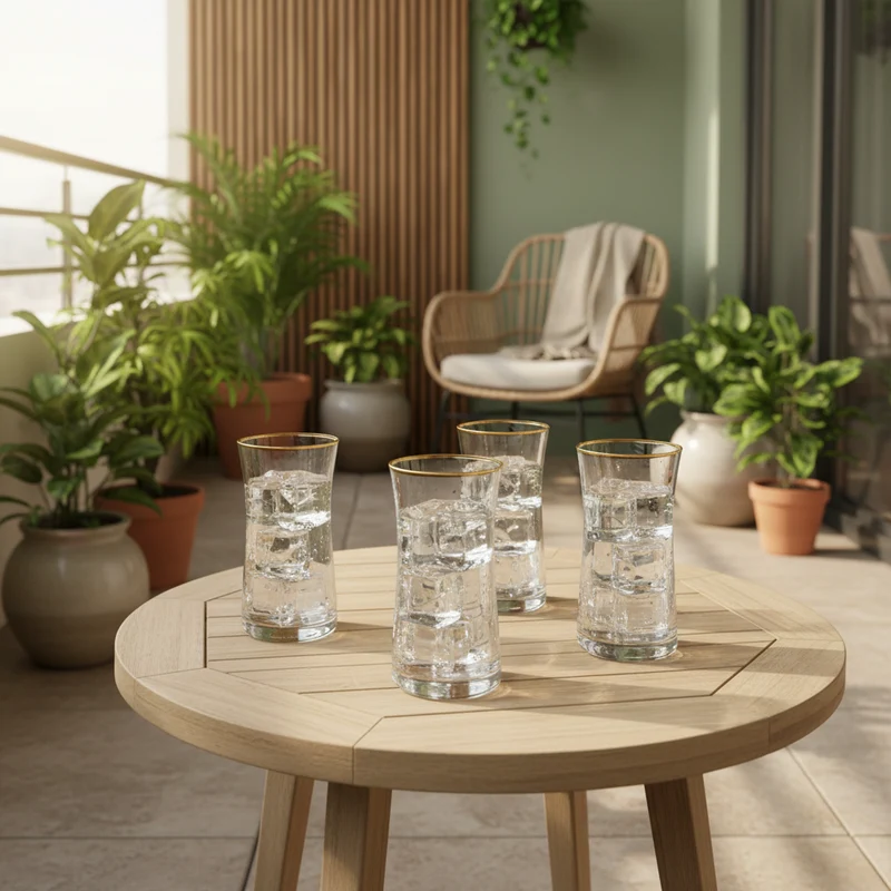 Pasabahce Heybelli Golden Touch Drinkglazen 345cc 6 Delig