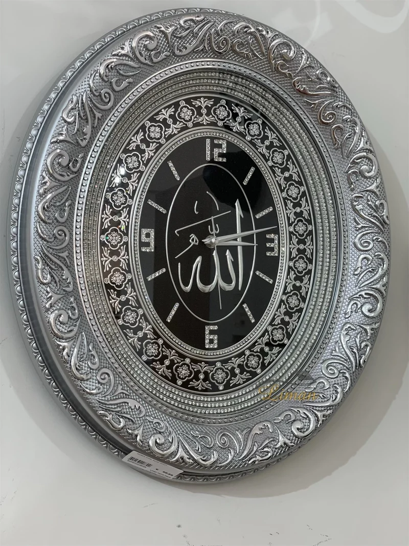 WANDKLOK ZILVER