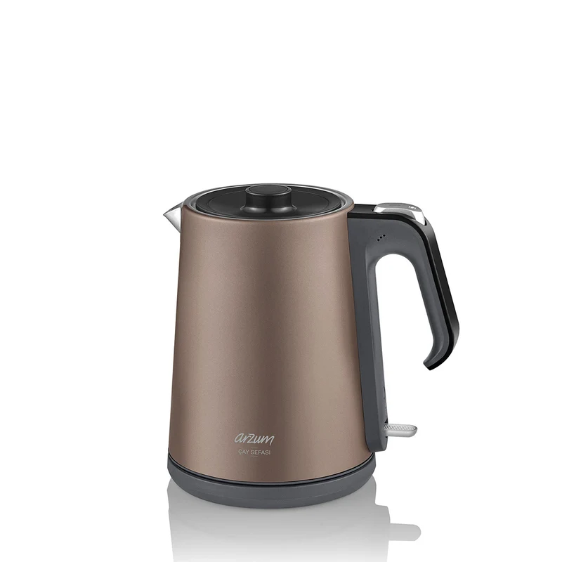 Arzum Çay Sefası Elektrische Theepot 1,2 / 1,8 Liter Taupe