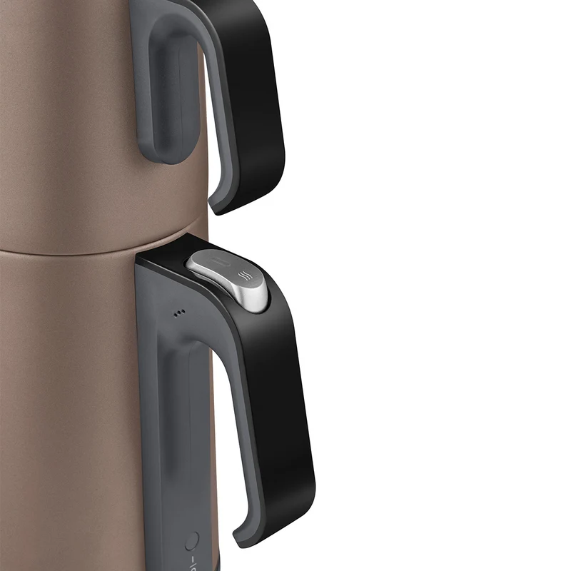 Arzum Çay Sefası Elektrische Theepot 1,2 / 1,8 Liter Taupe