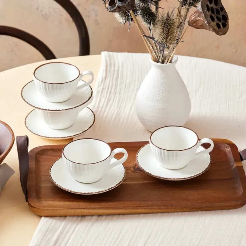 Karaca Rhine Espressoset 8 Delig | 4 Persoons
