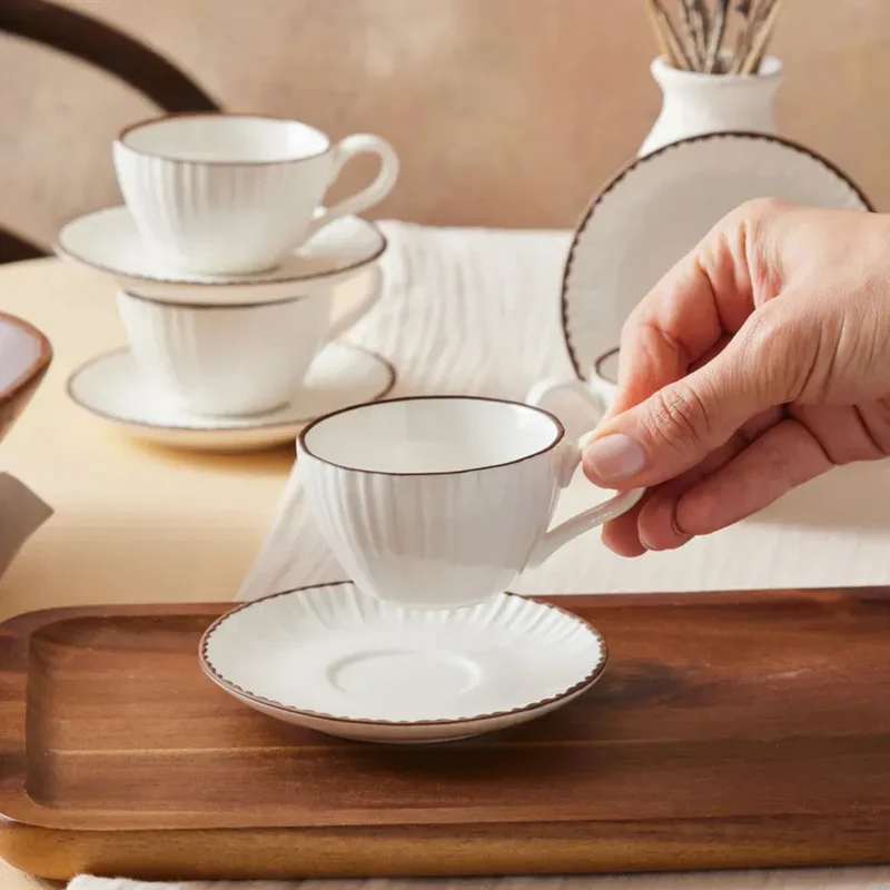 Karaca Rhine Espressoset 8 Delig | 4 Persoons