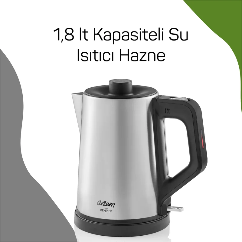 Arzum Deminde Elektrische Theepot 1,0 / 1,8 Liter