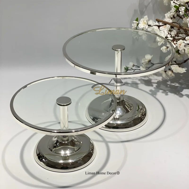Fugurato Elegance Antalya Taartplatteau Zilver -M-