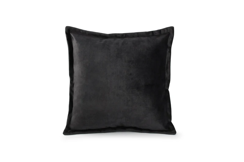 Lounge Kussen 45x45cm velvet zwart
