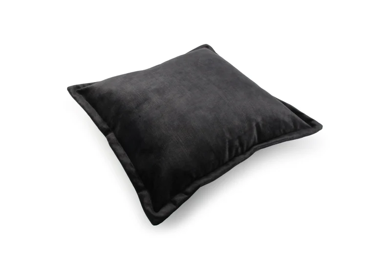 Lounge Kussen 45x45cm velvet zwart