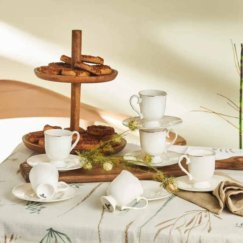 Karaca Alin Espressoset 12 Delig | 6 Persoons 85 ml