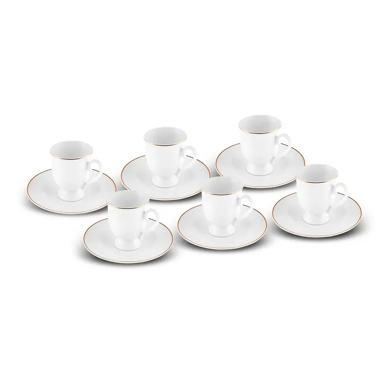 Karaca Alin Espressoset 12 Delig | 6 Persoons 85 ml