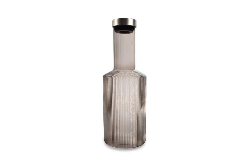 Fles met dop 100cl smoked Ray