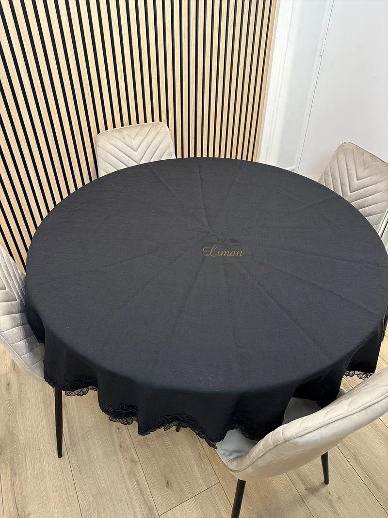 Gelincik Tafelkleed Zwart 1 Delig