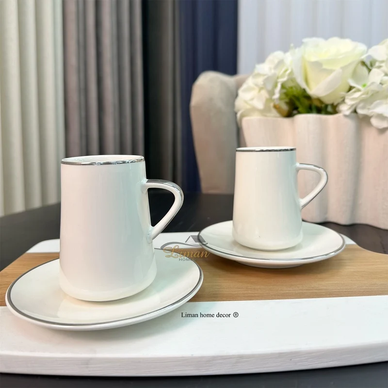 ACR Aria Espressoset 4 Delig | 2 Persoons Zilver