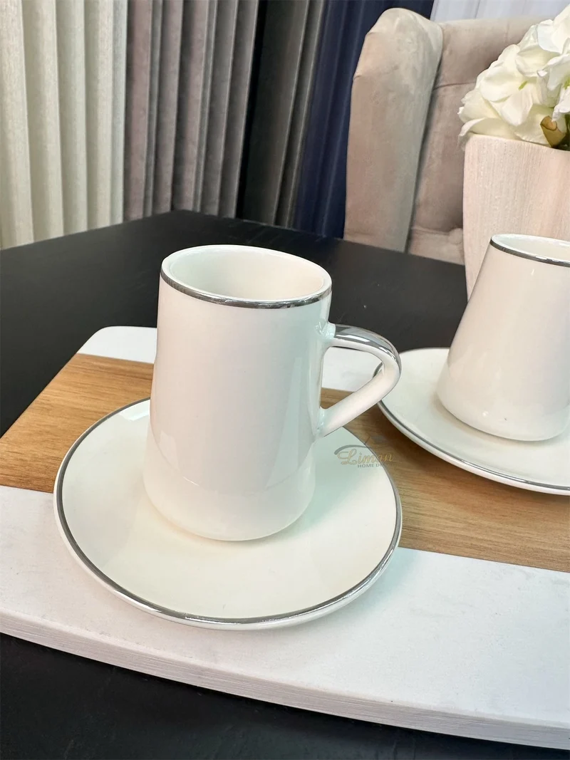 ACR Aria Espressoset 4 Delig | 2 Persoons Zilver