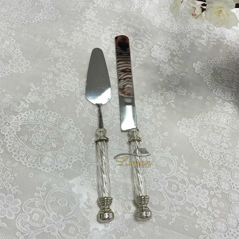 LUXE TAARTSERVEERSET 2 DELIG ZILVER