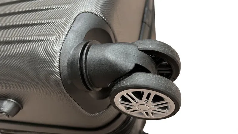3-delig Kofferset - Zwart Handbagage - Verrijdbaar op 4 Wielen - Stevig ABS - TSA Slot -Lichtgewicht, Trolley - KOFFER