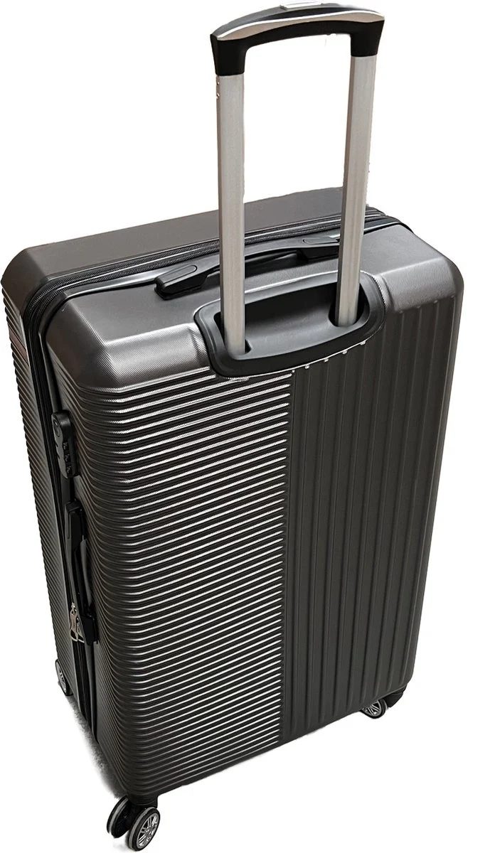 3-delig Kofferset - Zwart Handbagage - Verrijdbaar op 4 Wielen - Stevig ABS - TSA Slot -Lichtgewicht, Trolley - KOFFER
