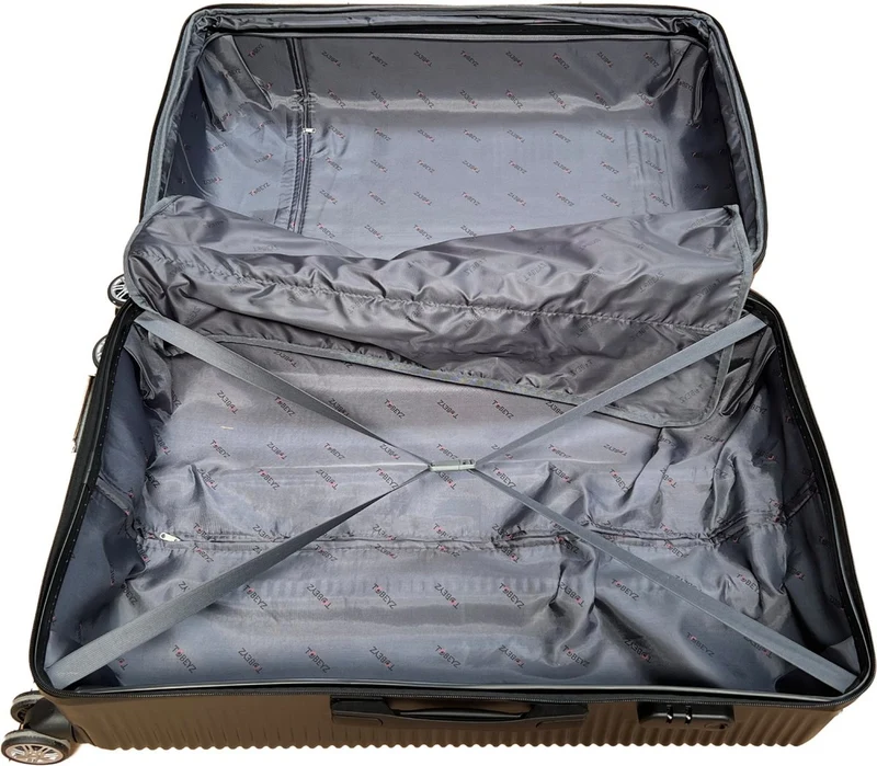 3-delig Kofferset - Zwart Handbagage - Verrijdbaar op 4 Wielen - Stevig ABS - TSA Slot -Lichtgewicht, Trolley - KOFFER