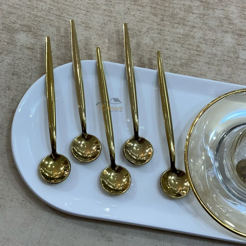 Paris Theelepel Goud 6 Delig