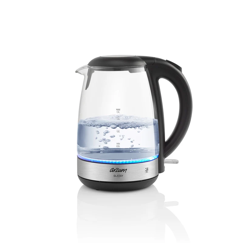 Arzum Led Light glas Waterkoker Inox 1,7 lt