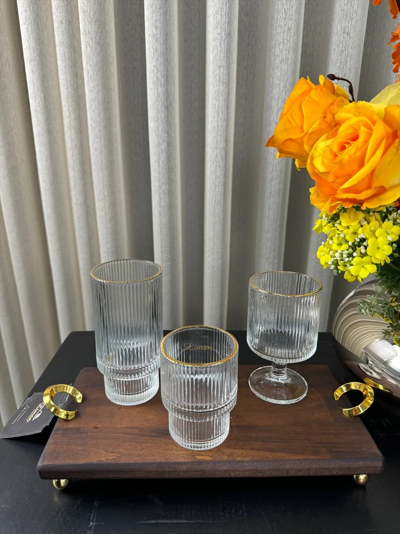 Ray Short 6 Delige Glas 180 ML Gold