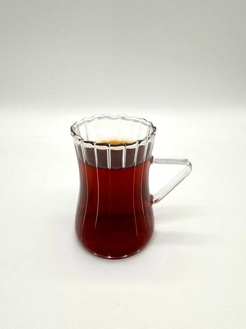 Ribbled Line Borosilikat Theeglazen 6 Delig 200 ml