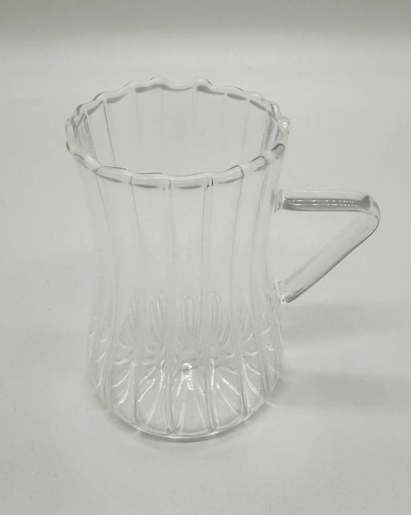 Ribbled Line Borosilikat Theeglazen 6 Delig 200 ml