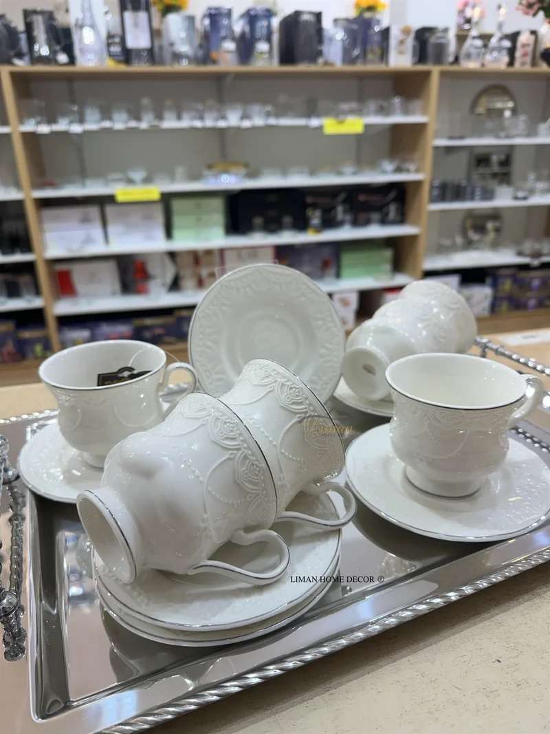 ACR Veronica Cappuccino/Nescafeset 12 Delig | 6 Persoons Zilver