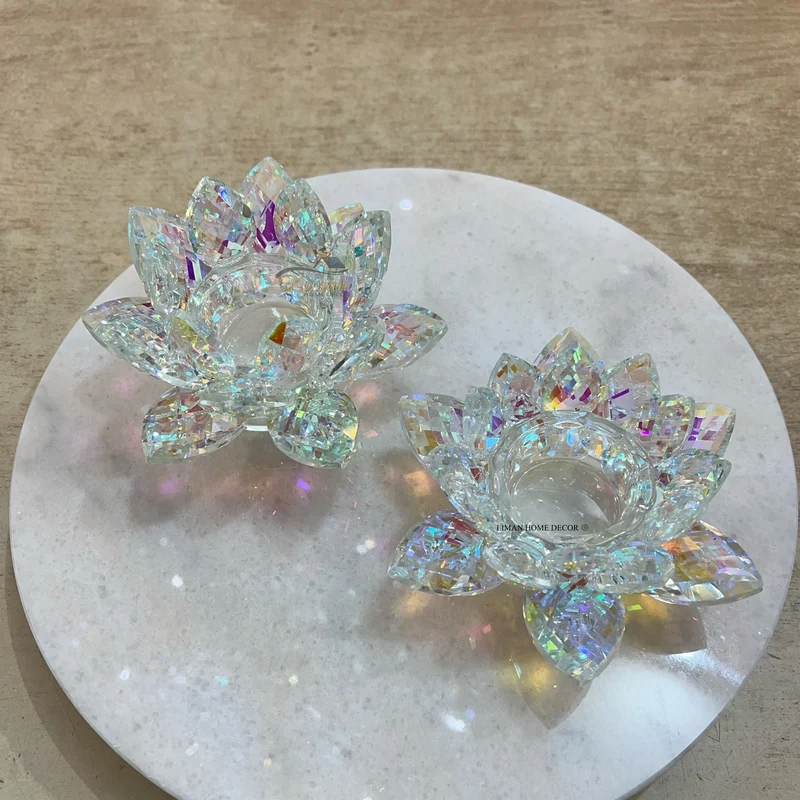 KRISTAL LOTUS DECORATIE -S-