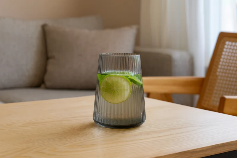 Glas 30cl smoked Ray - set/4