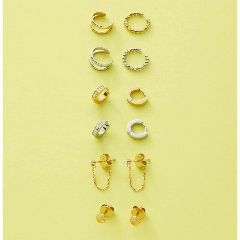 Leonardo Jewels Ohrklemme Lollo CIAO, Ohrclip, Ohrschmuck, Modeschmuck, Edelstahl , Silber, 024258