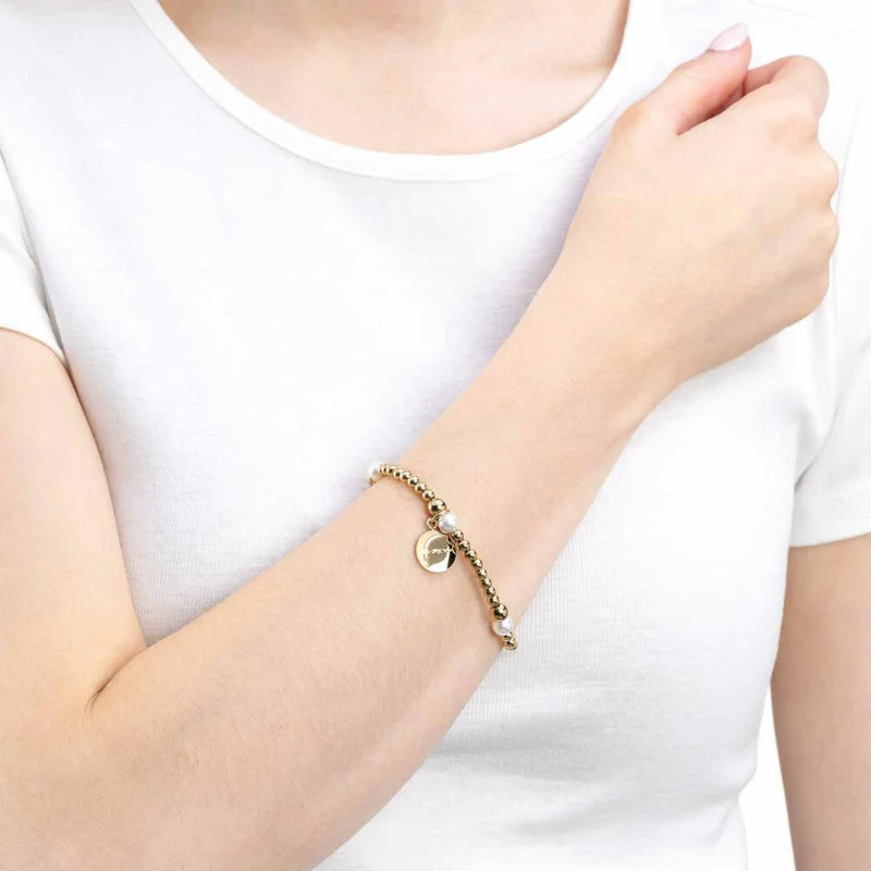 Leonardo Jewels Armband Mathilde, Schmuckarmband, Armkette, Modeschmuck, Edelstahl IP Gold, Gold, 024275
