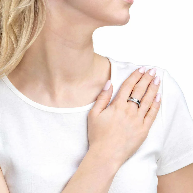 Leonardo Jewels Ring Brilliante, Fingerring, Fingerschmuck, Schmuck, Größe 18, Edelstahl, Silber, 023511