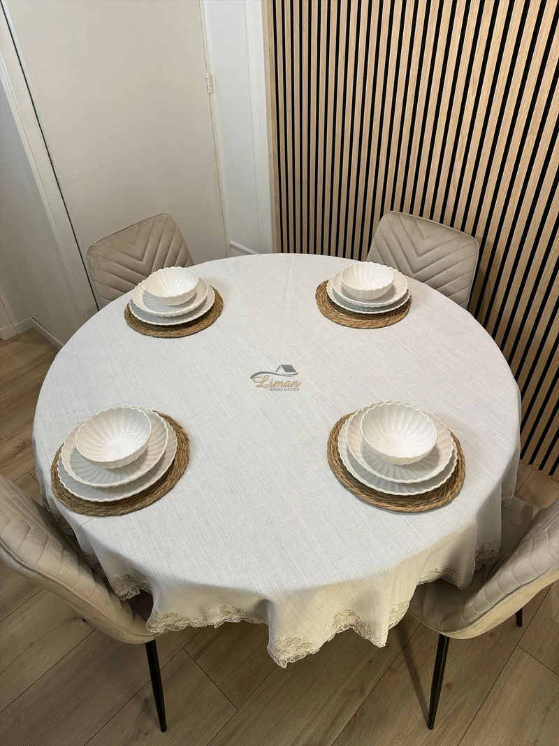 Gelincik Tafelkleed Cream 1 Delig