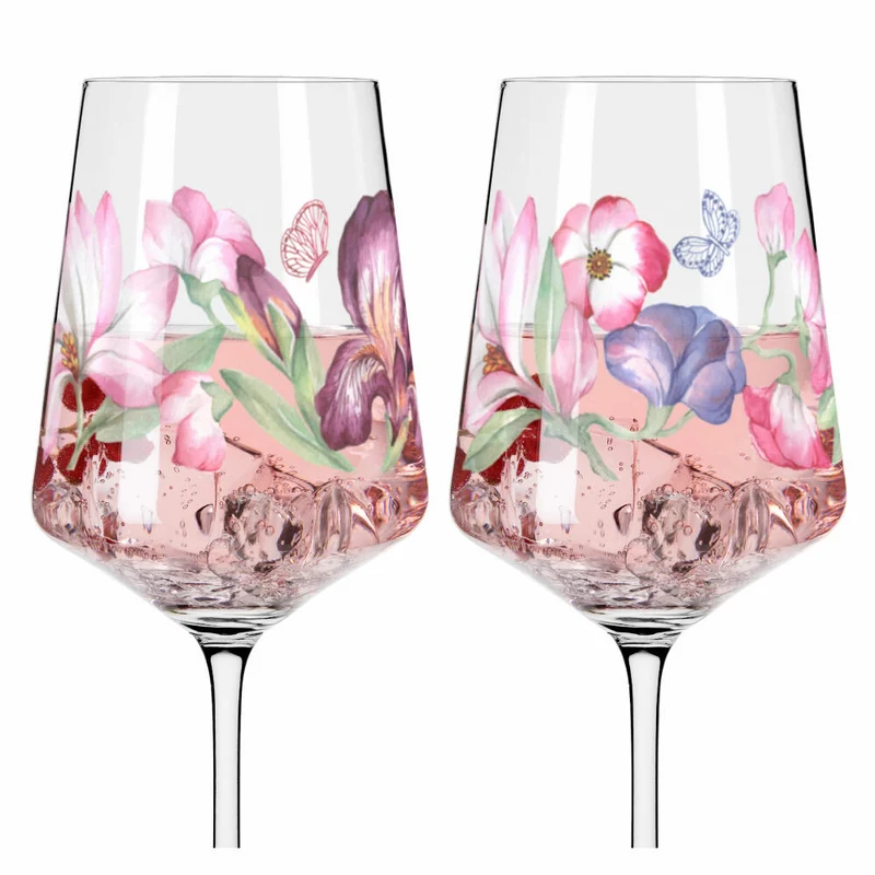 Ritzenhoff Sommersonett Sprizz 015 016 F24, 2er Set, Dominique Tage, Aperol-Glas, Aperitifglas, Kristallglas, 544 ml, 3461008
