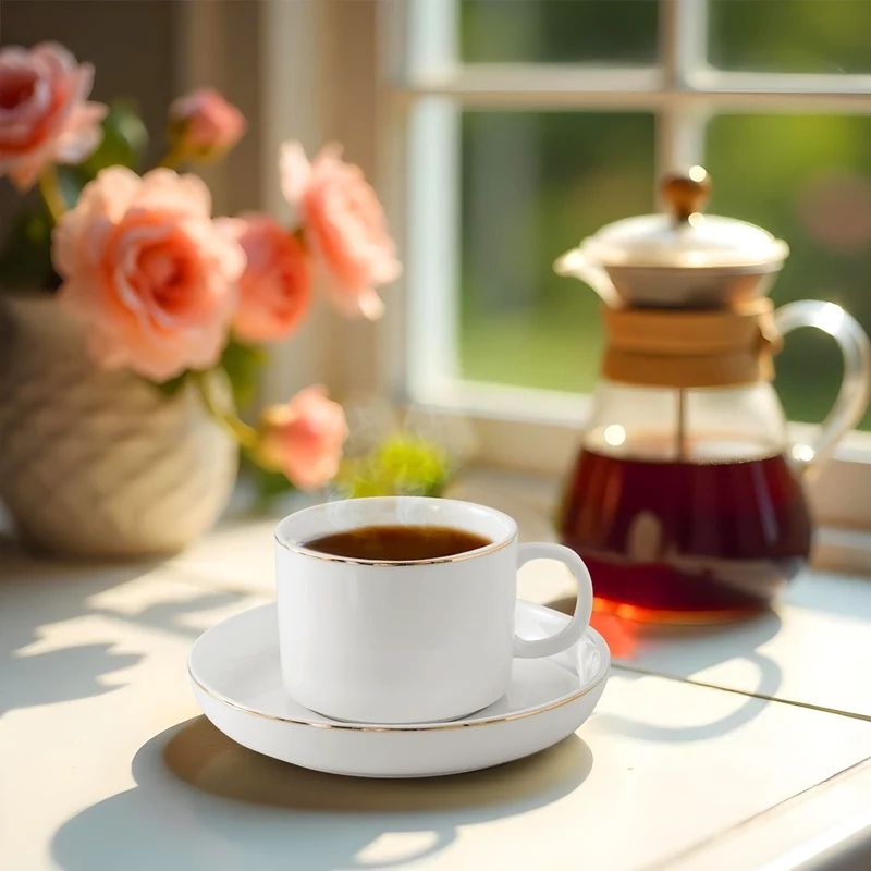 Claire Goud Koffieset 12-delig | 6-delig