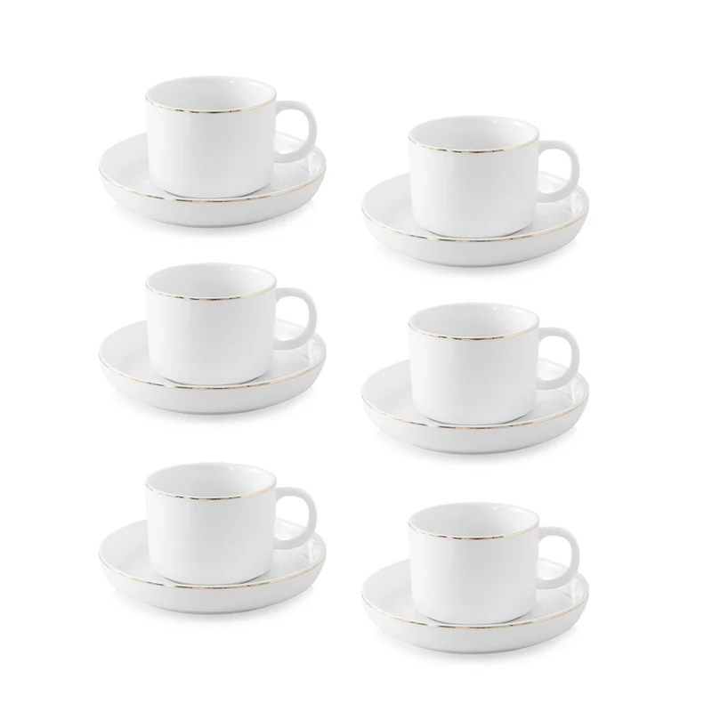 Claire Goud Koffieset 12-delig | 6-delig