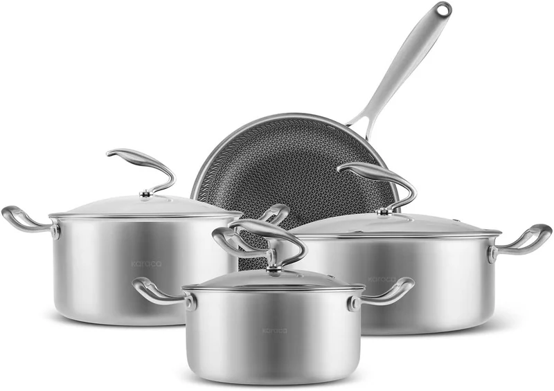 Karaca PowerSteel 316+ 5ply Steel Pannenset 7 Delig