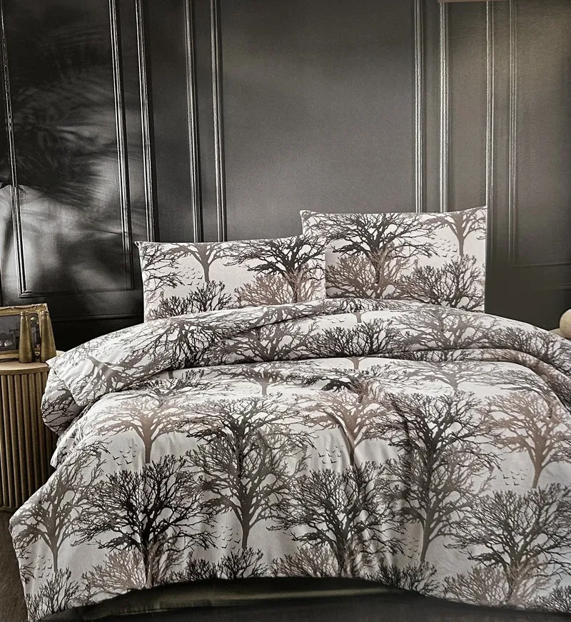 IPEKCE TREE 1-PERSOONS DEKBEDOVERTEK 3 DELIG BEIGE