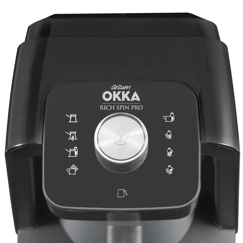 OKKA Rich Spin Pro Turkse Koffiezetapparaat Zwart - Koper