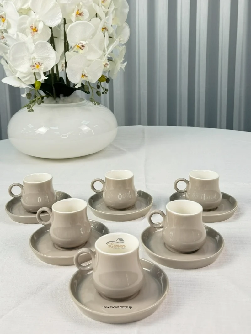 Espressoset 12 Delig | 6 Persoons Beige