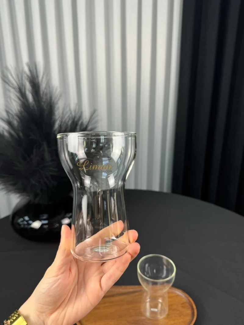 2 delige Borosilikatglas 400 ml