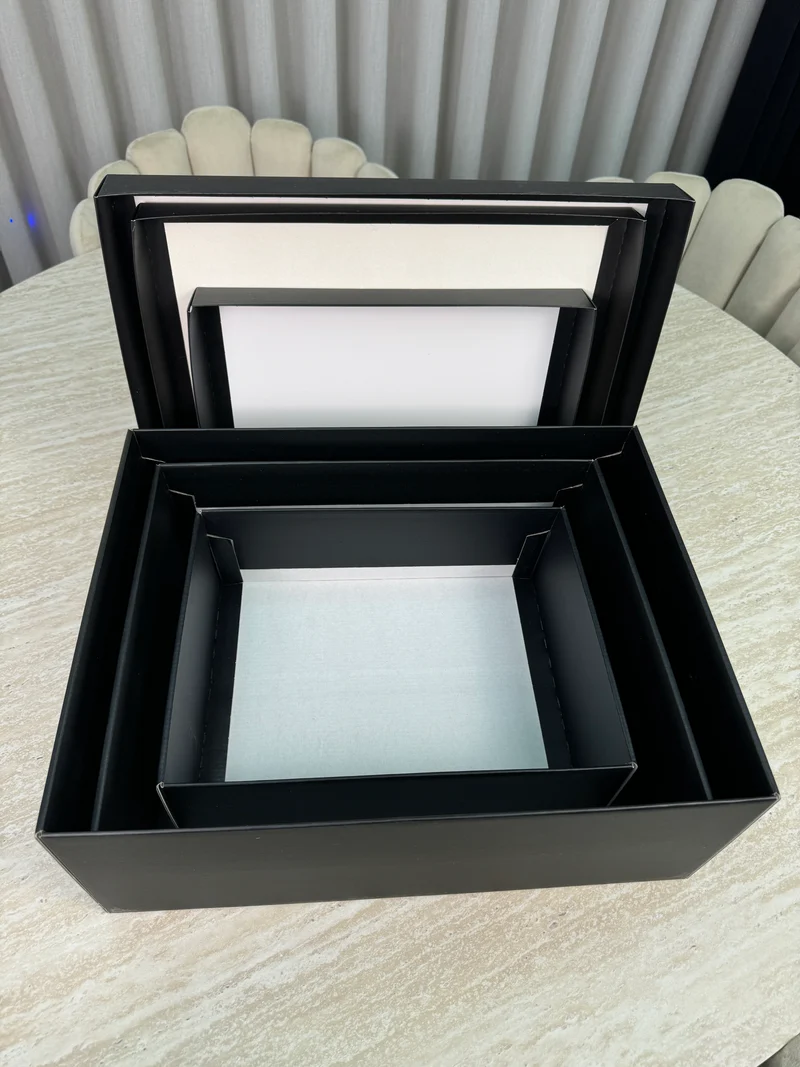 Bruidegom Doos Zwart 3 delige set