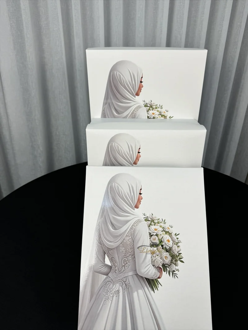 Hijabi Bruid Doos 3 delig