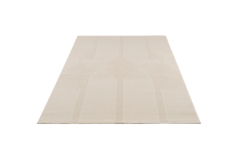 URGUP 78 HALI DARK CREAM (fijne) Boogjes - Japandi