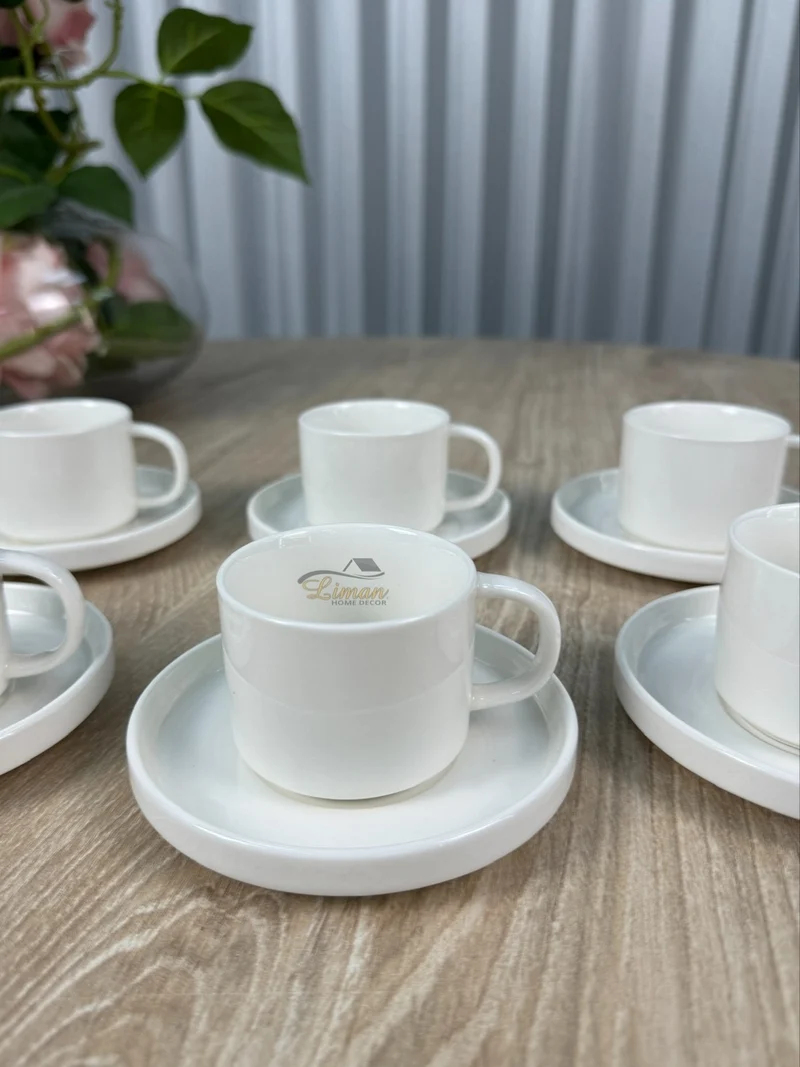 Espressoset 12 Delig | 6 Persoons Wit