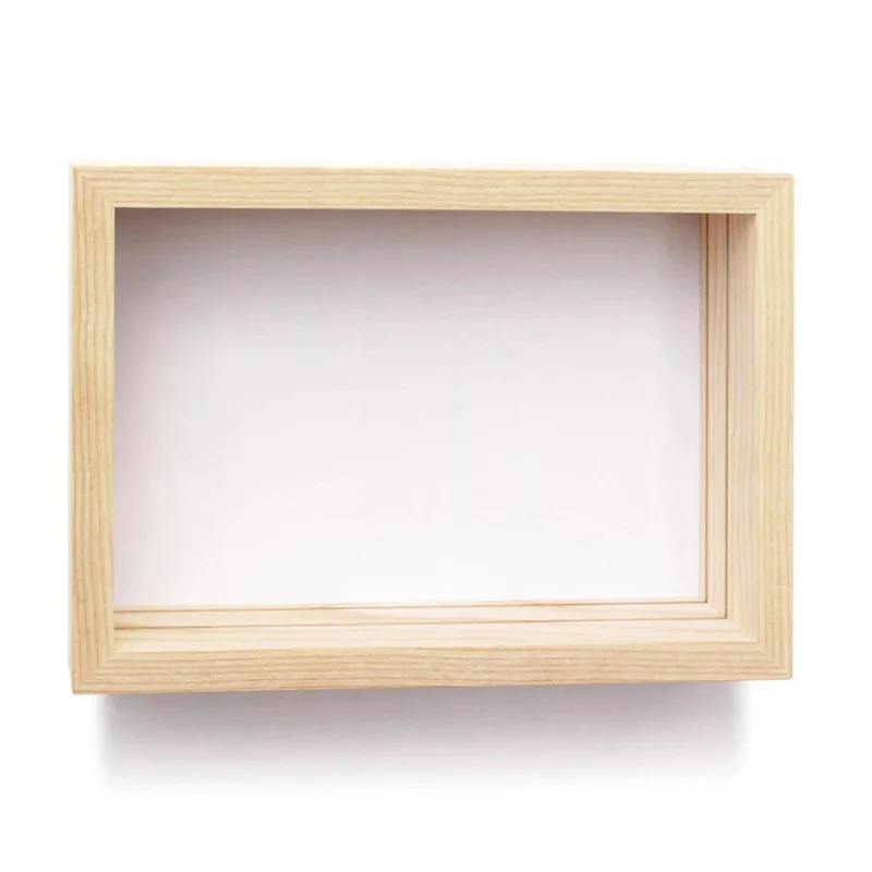 Karten- und Bilderrahmen 'Oh, wie schön' | L 23 x H 16,5 x T 5 cm | Esche unbehandelt | Made in Germany