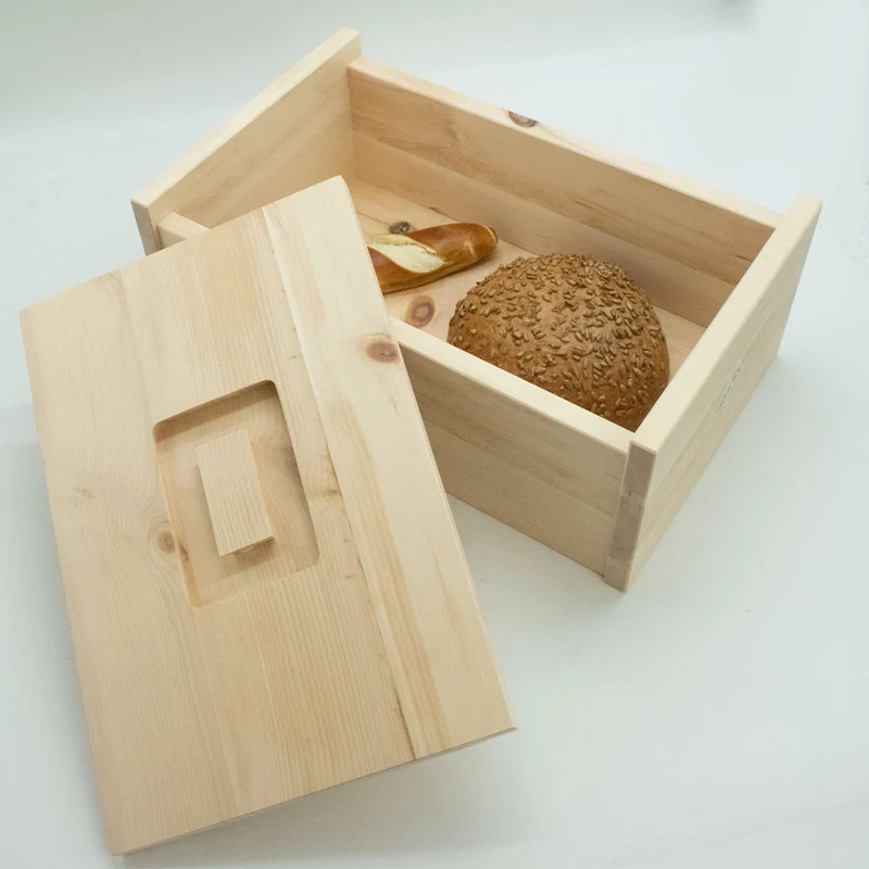 Brotkasten | massives Zirbenholz | abnehmbarer Deckel | in verschiedenen Größen | Made in Austria