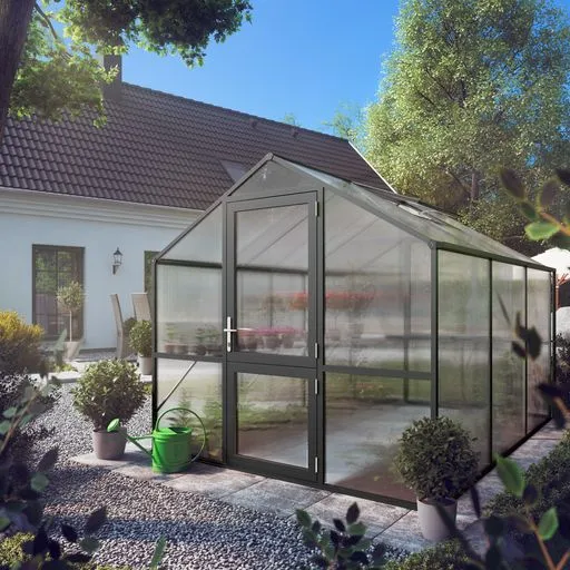 Hochstabiles Aluminium Gewächshaus 'Vaduz' | in verschiedenen Ausführungen | ISO-Hohlkammerplatten Polycarbonat | Made in Germany