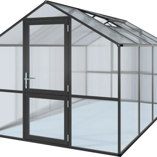 Hochstabiles Aluminium Gewächshaus 'Vaduz' | in verschiedenen Ausführungen | ISO-Hohlkammerplatten Polycarbonat | Made in Germany