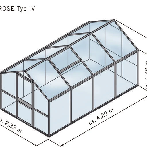 Hochstabiles Aluminium Gewächshaus 'Vaduz' | in verschiedenen Ausführungen | ISO-Hohlkammerplatten Polycarbonat | Made in Germany